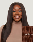 Natural Black Kinky Straight HD Lace Wigs