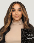Natural Black Very Wavy HD Lace Wigs