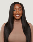 Natural Black Kinky Straight HD Lace Wigs