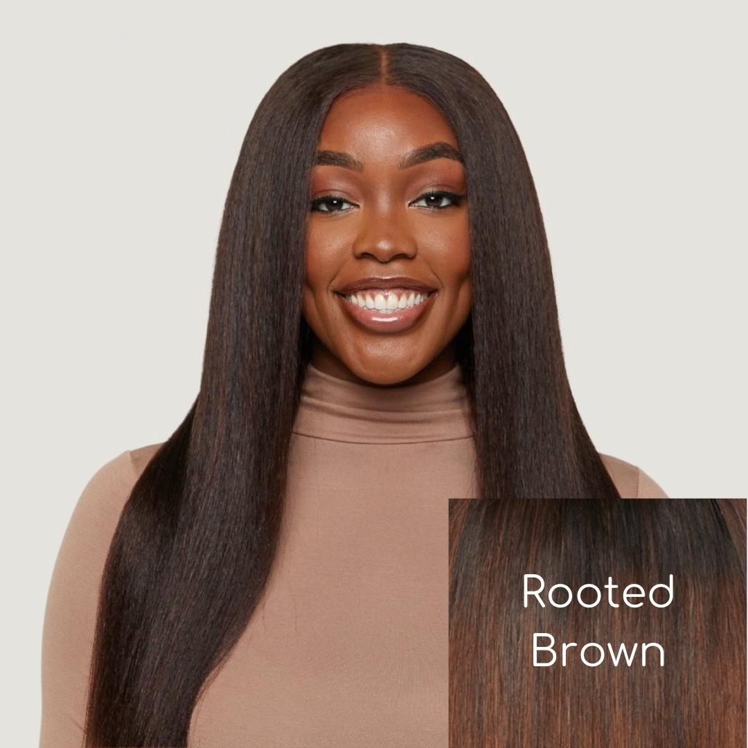 Natural Black Kinky Straight HD Lace Wigs