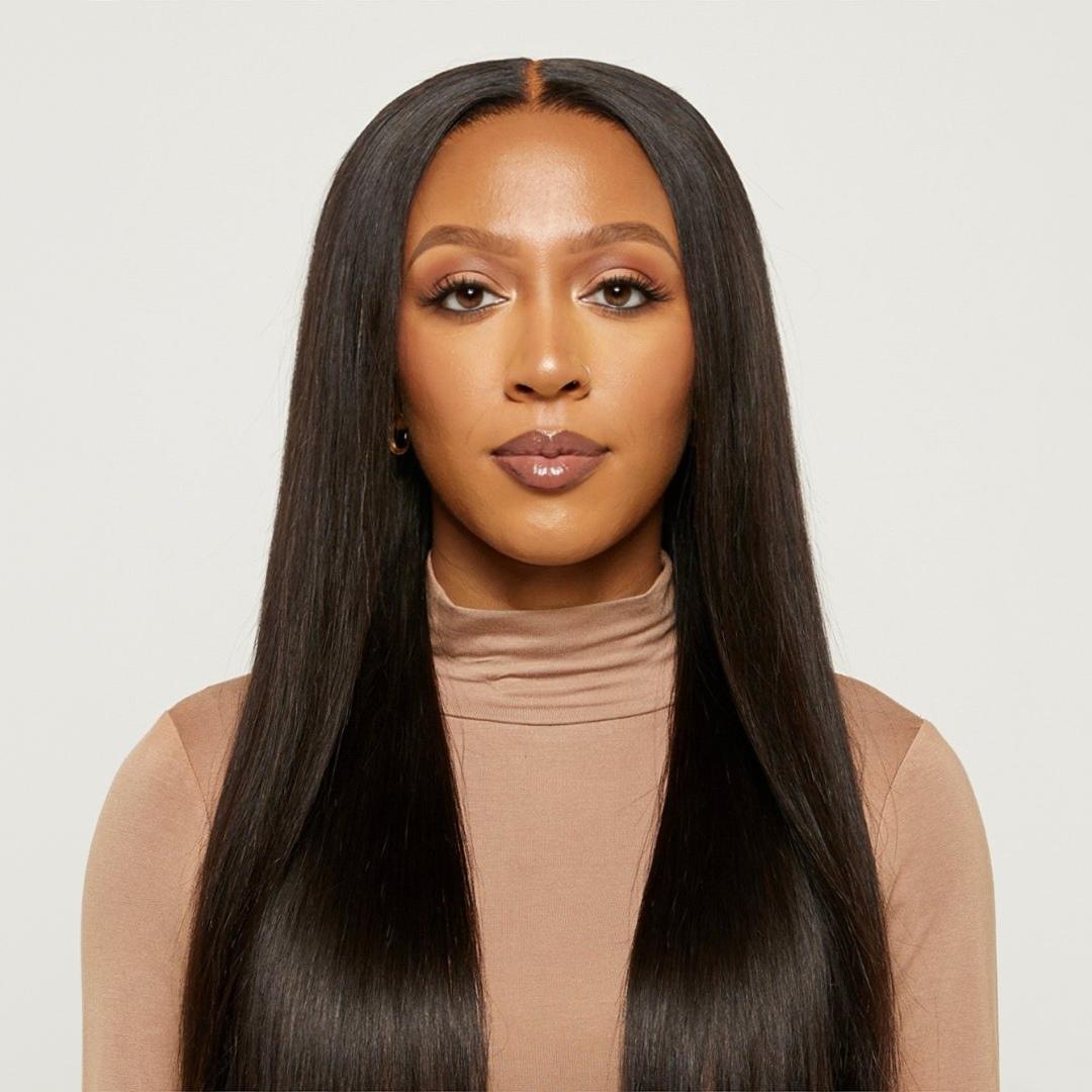 Natural Black Very Straight HD Lace Wigs