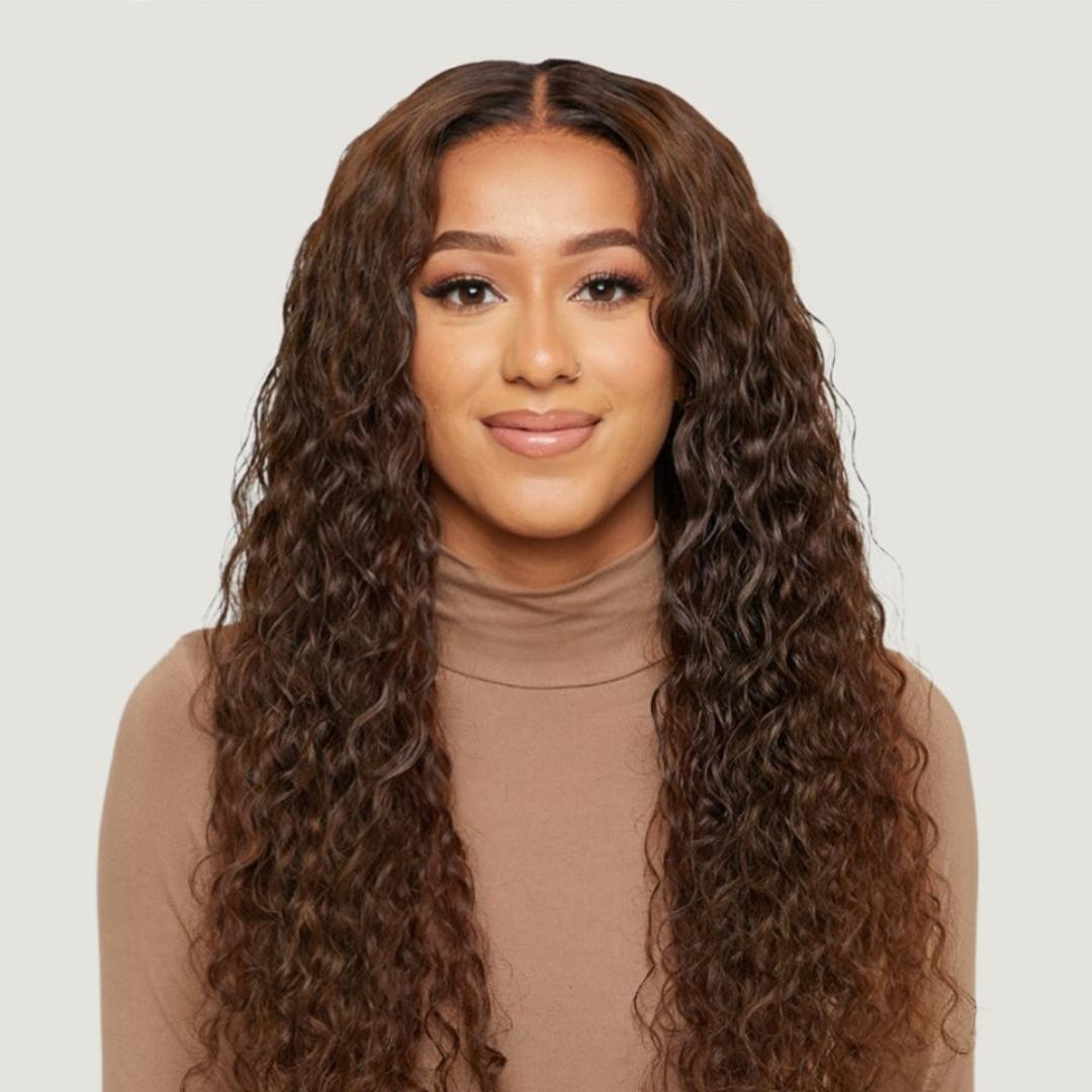Natural Black Very Wavy HD Lace Wigs