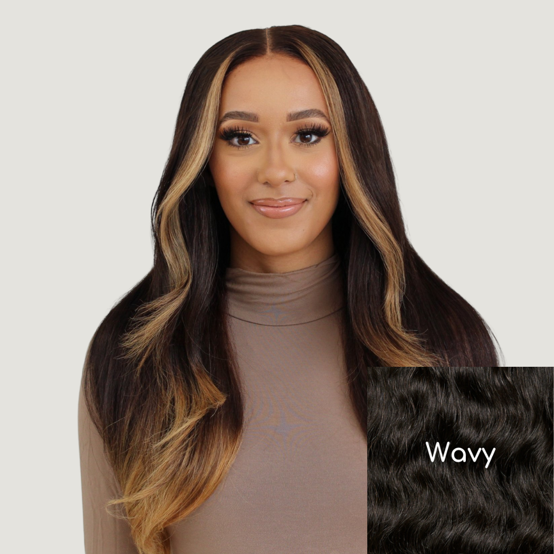 Natural Black Very Wavy HD Lace Wigs
