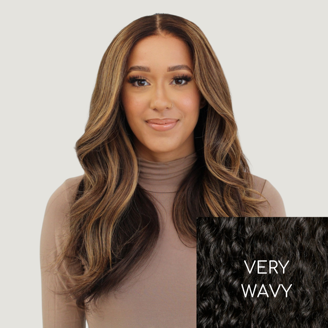 Natural Black Very Wavy HD Lace Wigs