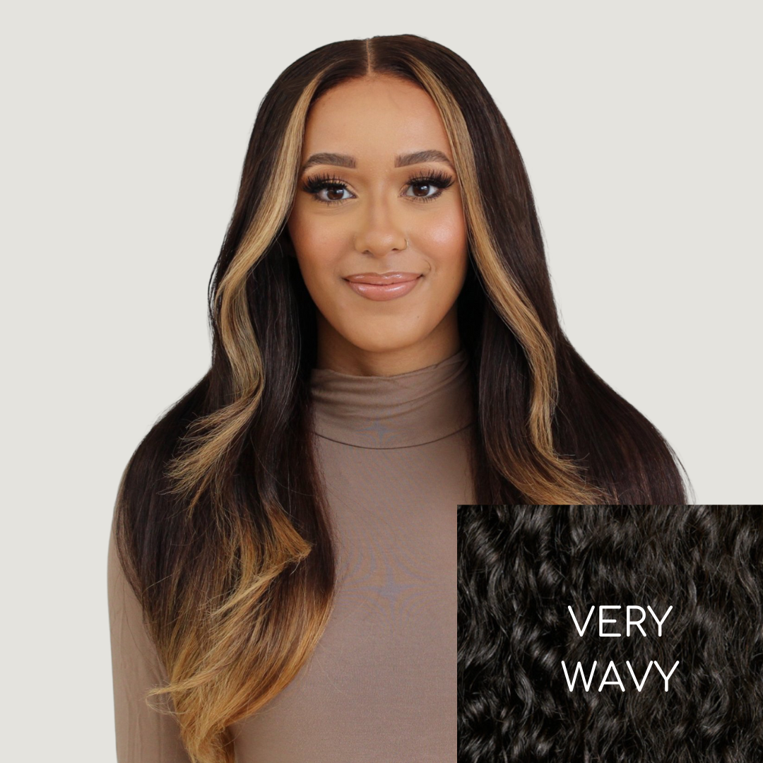 Natural Black Very Wavy HD Lace Wigs