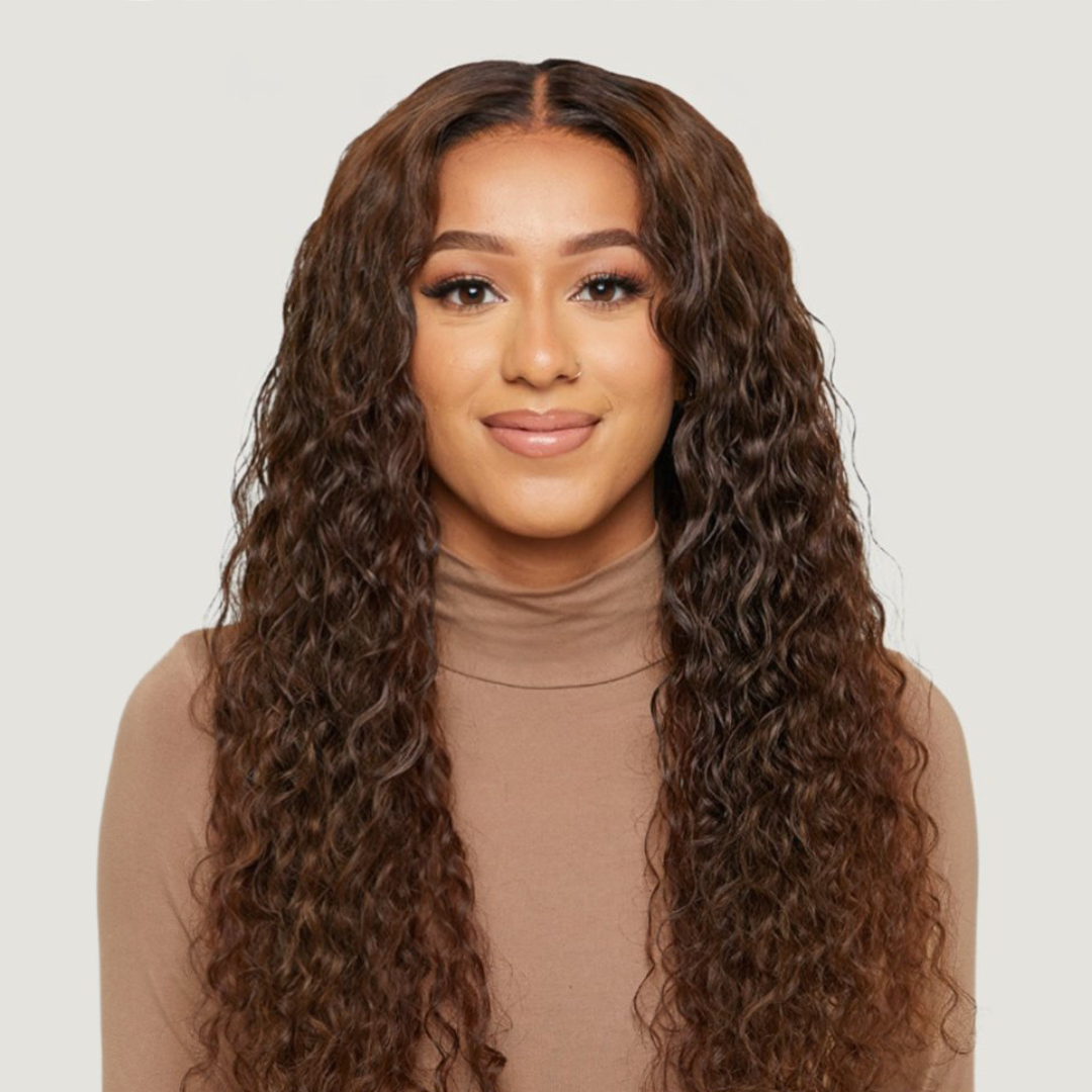Very Wavy 5X5 HD Lace Closure Wig in 18", Highlights