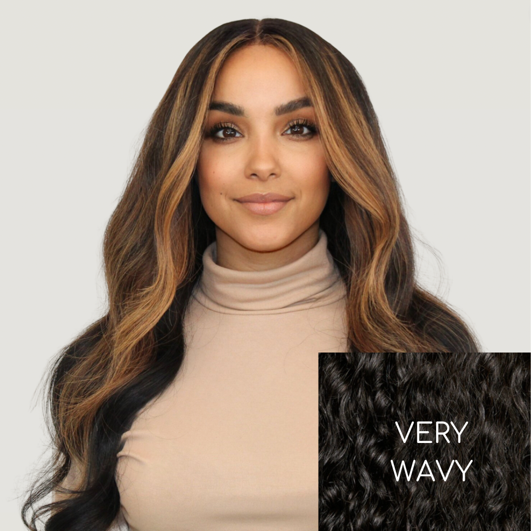 Natural Black Very Wavy HD Lace Wigs